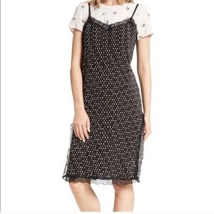 Free people | polka dot lace detail dress sz 8